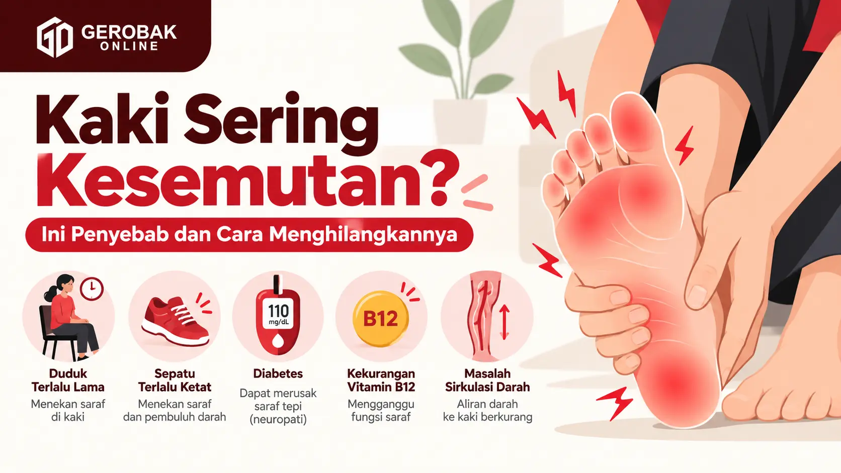 Kaki Sering Kesemutan? Ini Penyebab dan Cara Menghilangkannya