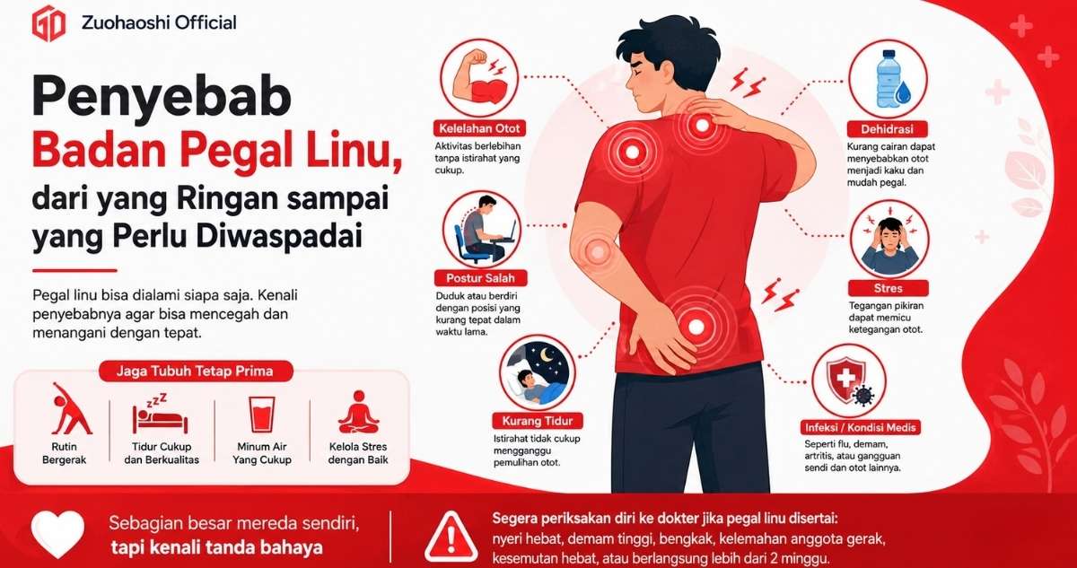 Penyebab Badan Pegal Linu, dari yang Ringan sampai yang Perlu Diwaspadai
