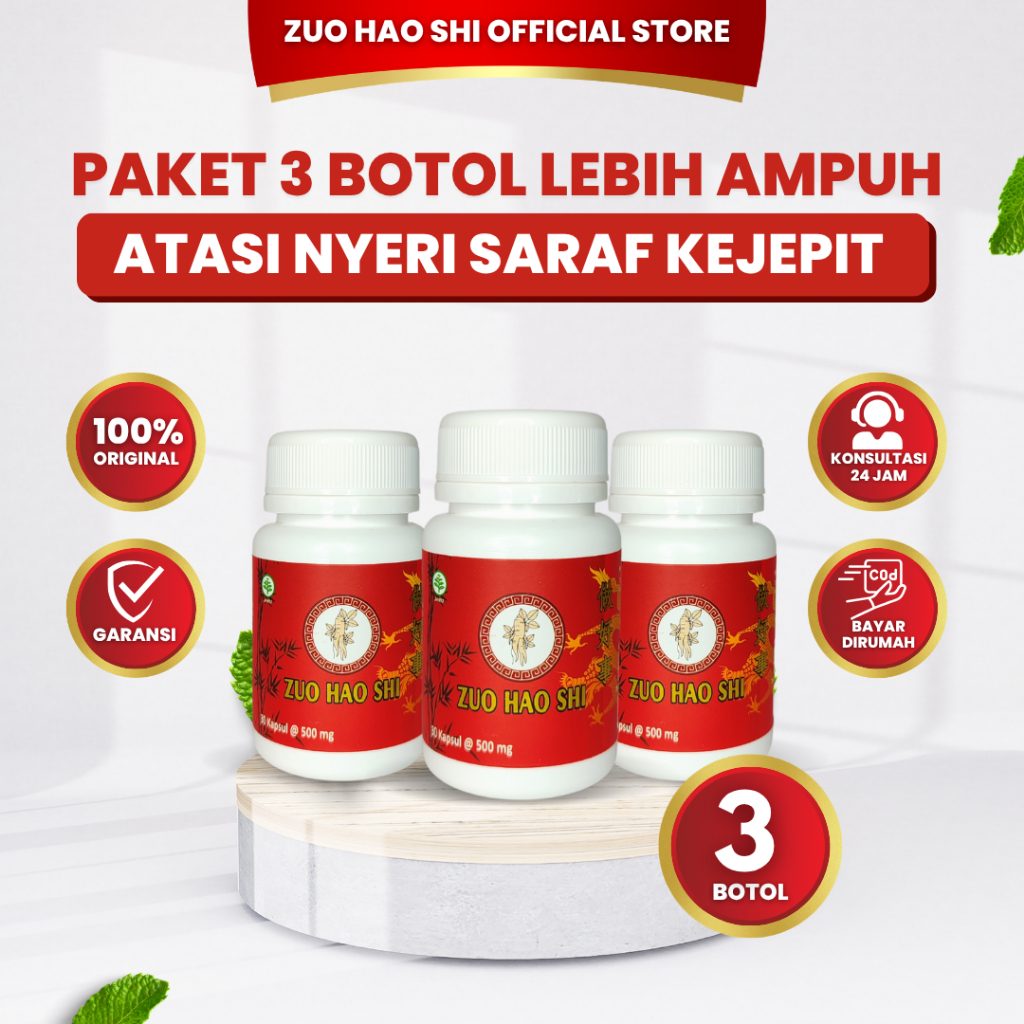 Paket 3 botol jamu Zuo Hao Shi untuk pegal linu dan nyeri sendi